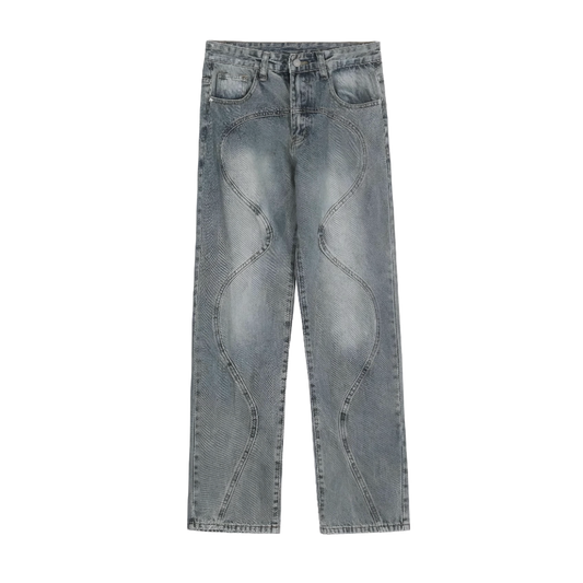 Wavy Tears Denim