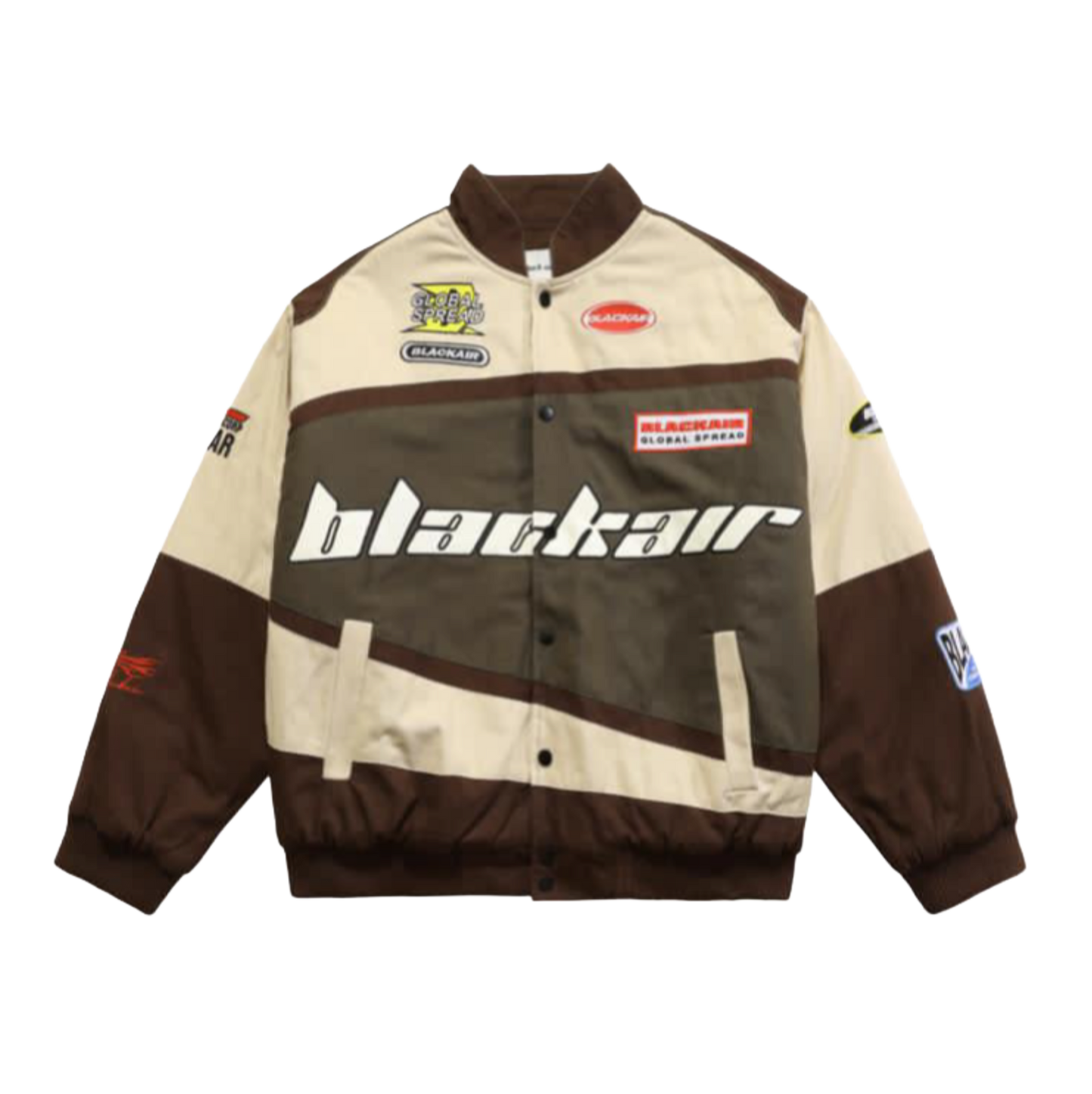 Black Air Racing Jacket (Brown)