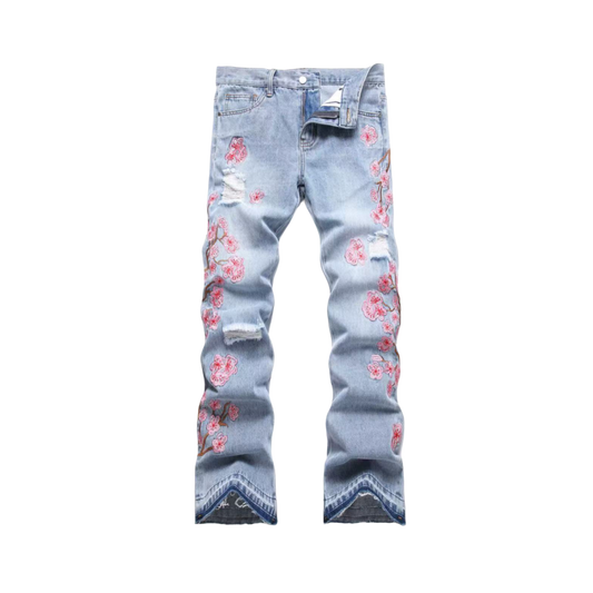 Cherry Bloom Flare (Light Blue)