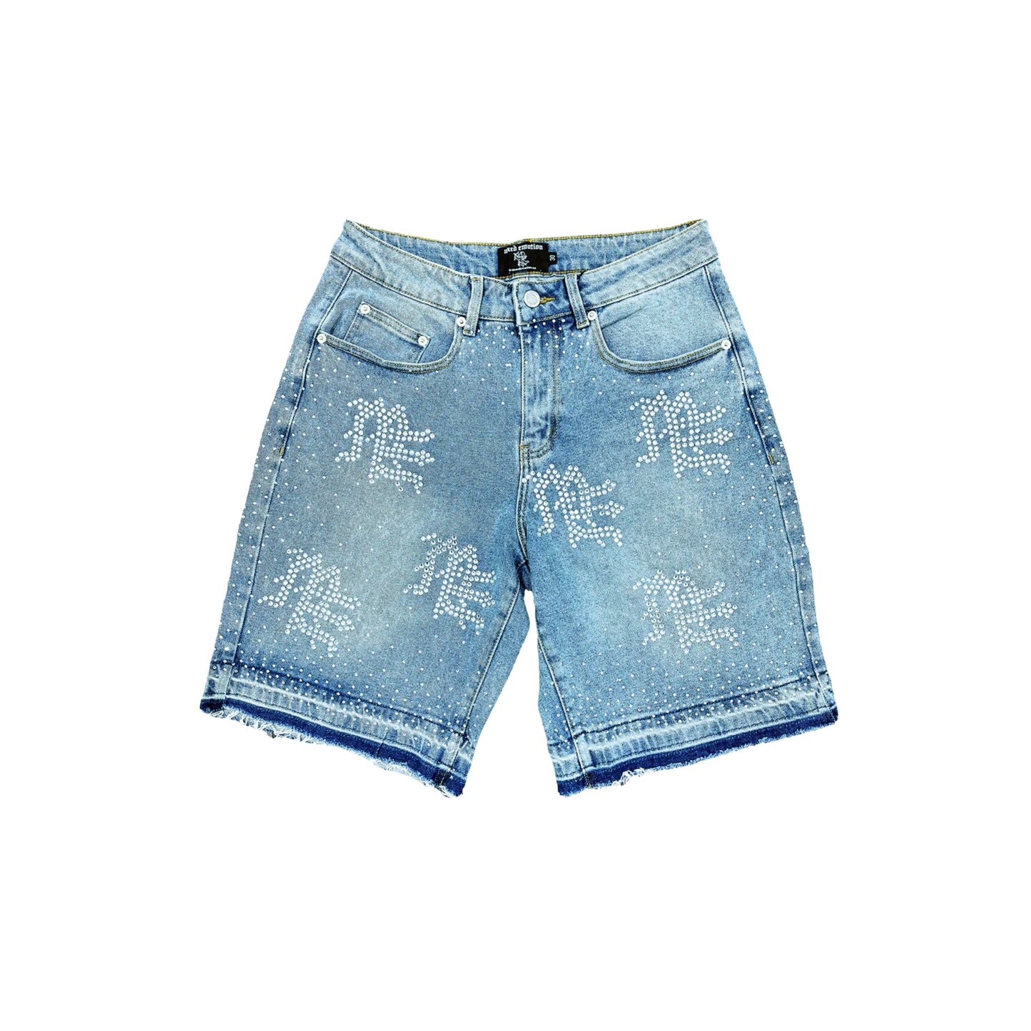 Mixed Emotions Rhinestone Jorts