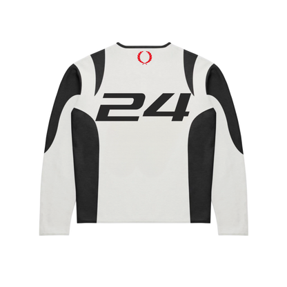 CollectiveClub Motosport L/S (White/Red)
