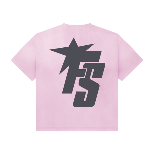 Fantasy Supply- Monogram Tee Pink/Grey