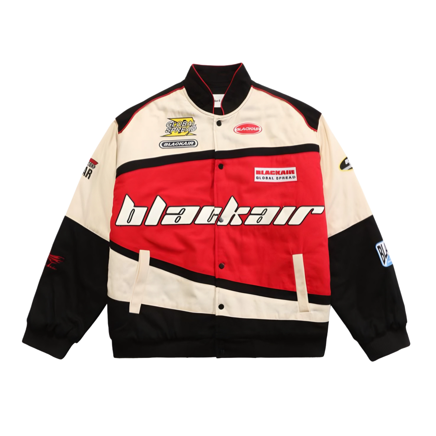 Black Air Racing Jacket (Red)