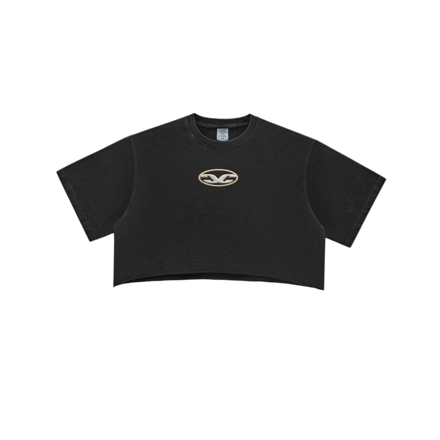 CC Oval Logo Wmns Crop top (Black)
