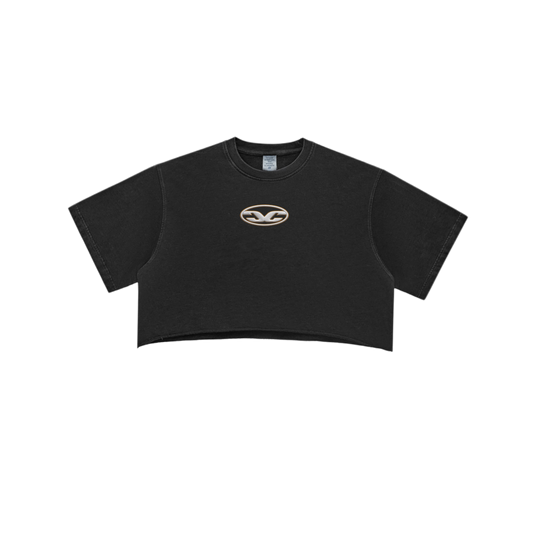 CC Oval Logo Wmns Crop top (Black)