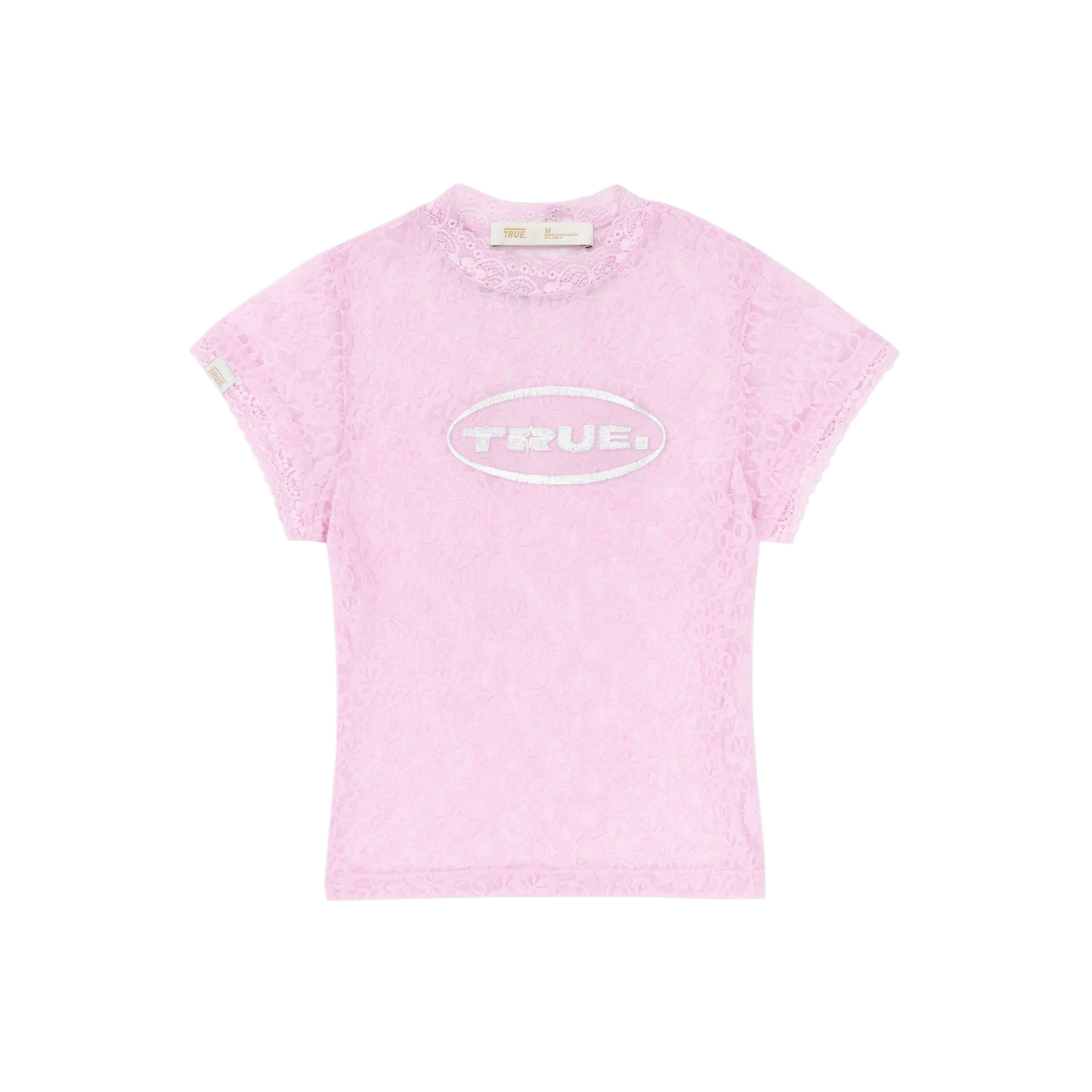 True- Floral Lace Baby Tee