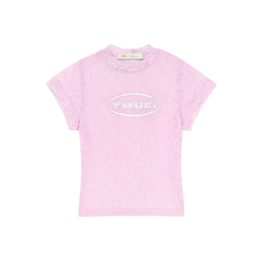 True- Floral Lace Baby Tee