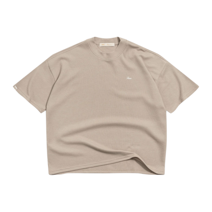 True- Texture Boxy Tee (Sand)