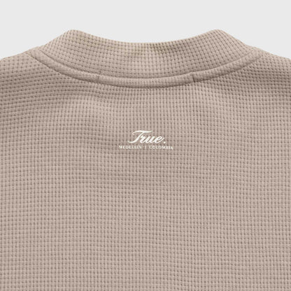 True- Texture Boxy Tee (Sand)